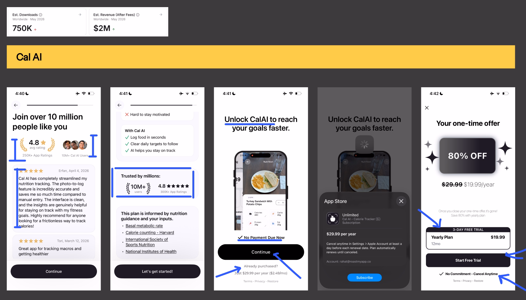 Cal AI paywall